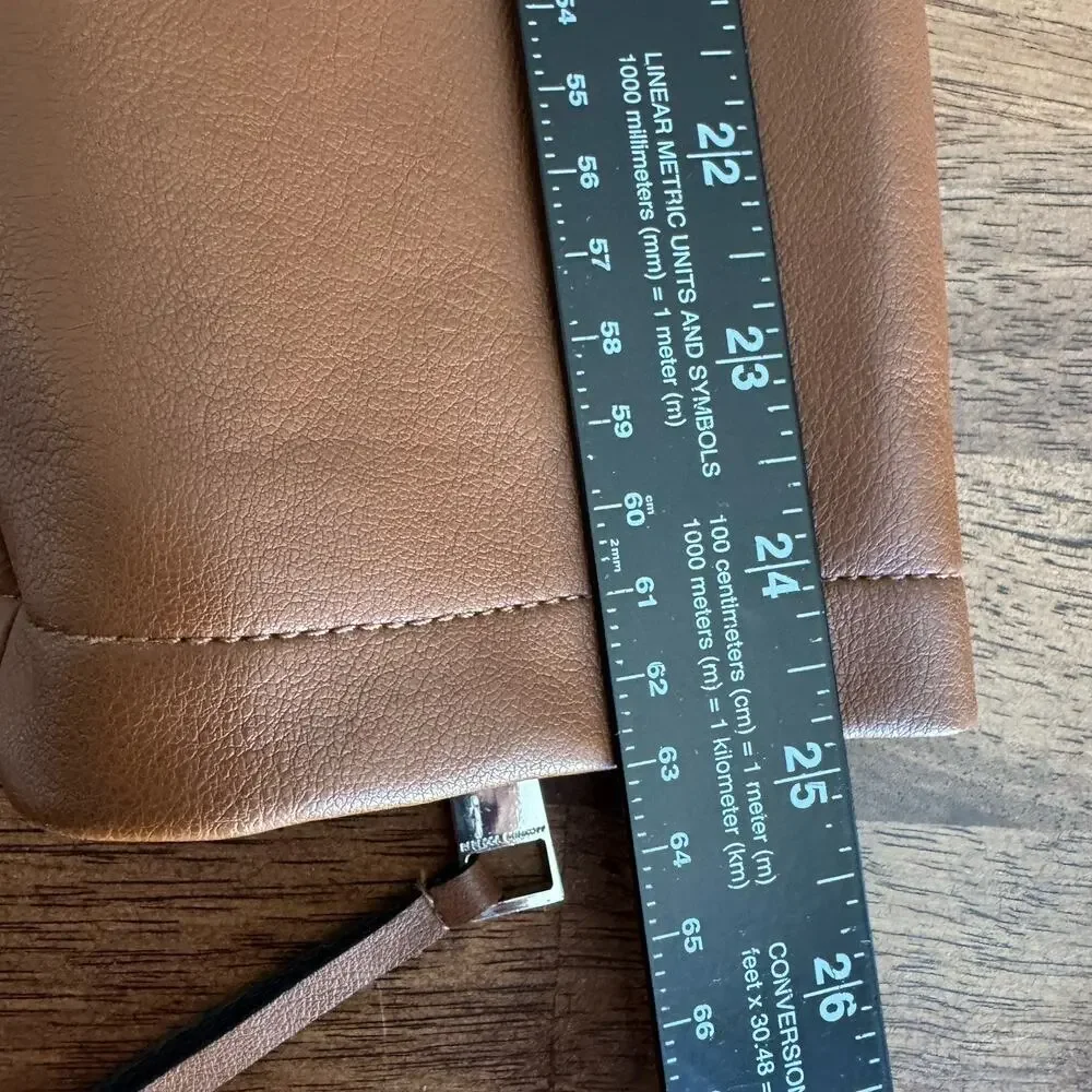 Rebecca Minkoff Women’s Brown Jeff Moto Vegan Leather Jacket Medium